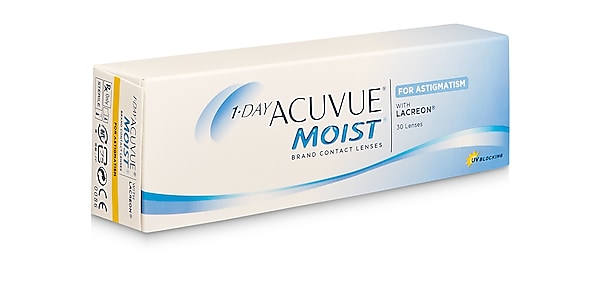 1-Day Acuvue® Moist for Astigmatism, 30 pack contact lenses
