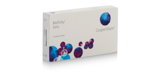 Biofinity Toric, 6 pack contact lenses