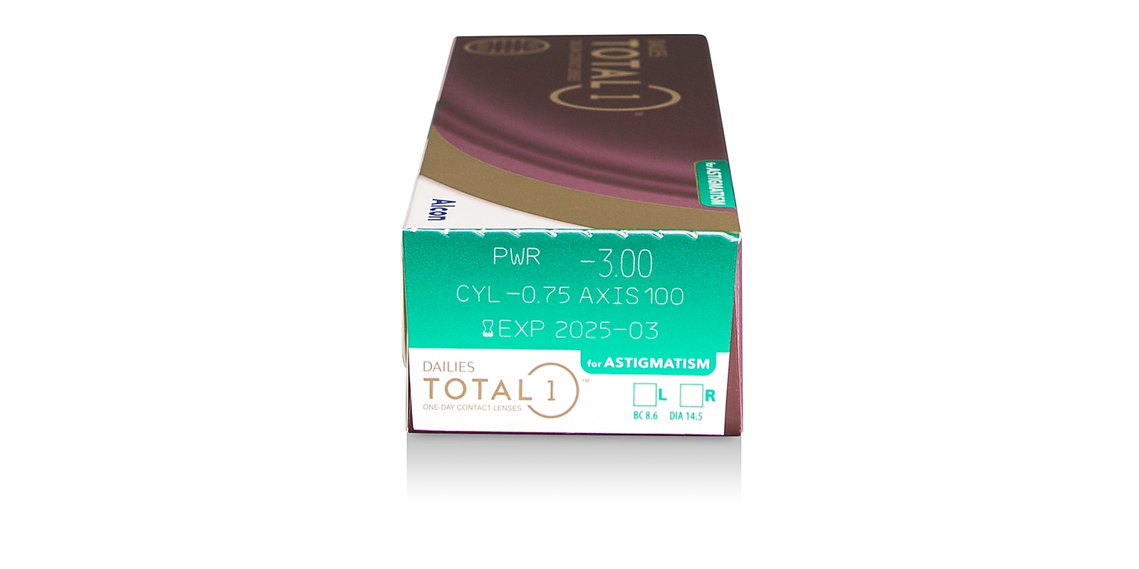 DAILIES TOTAL1® for Astigmatism, 30 pack contact lenses details
