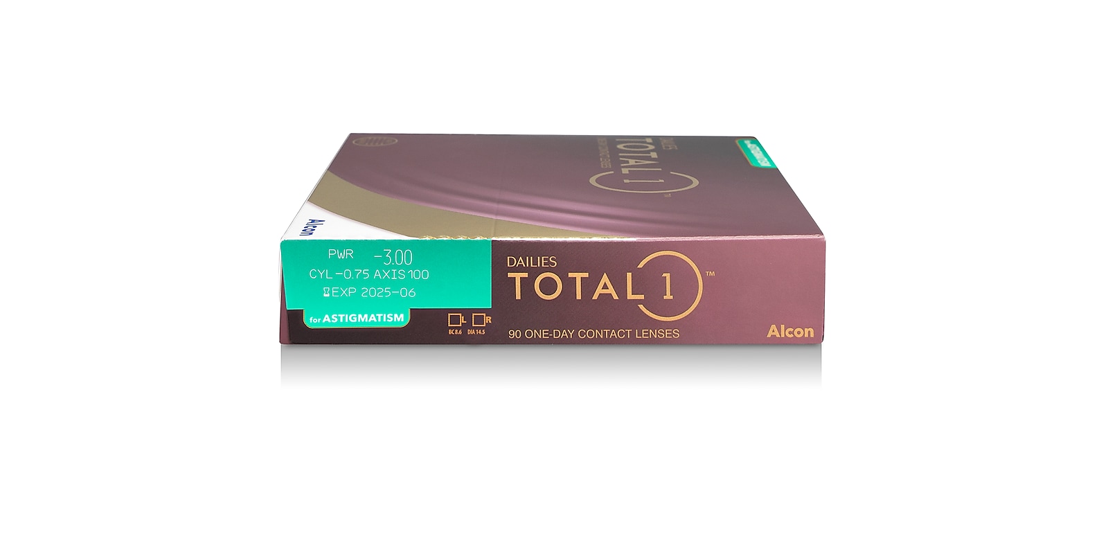 DAILIES TOTAL1® for Astigmatism, 90 pack contact lenses details